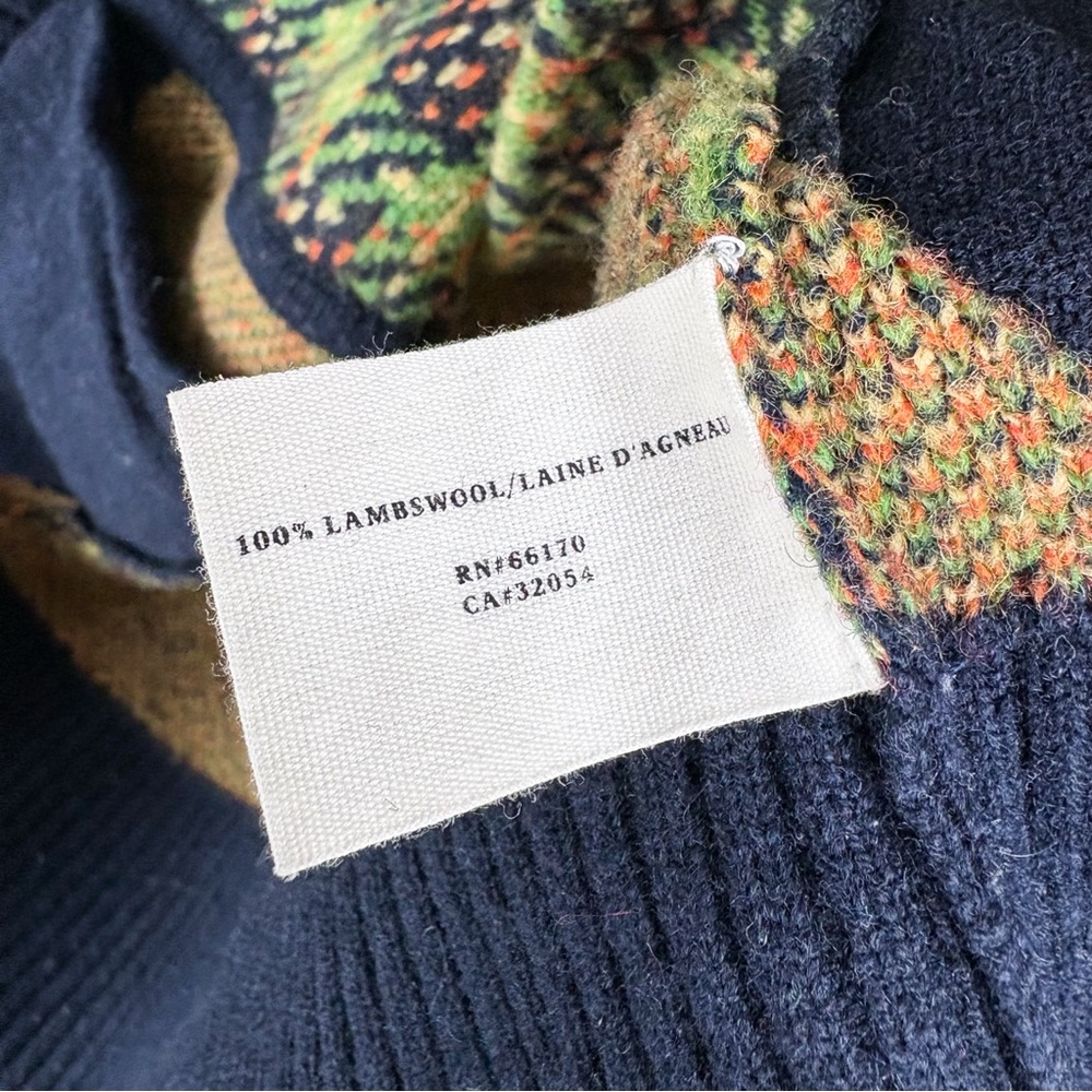 Anthropologie Sparrow 100% Lambswool Millbrook Sweater Jacket Cardigan Blazer - Picture 4 of 5